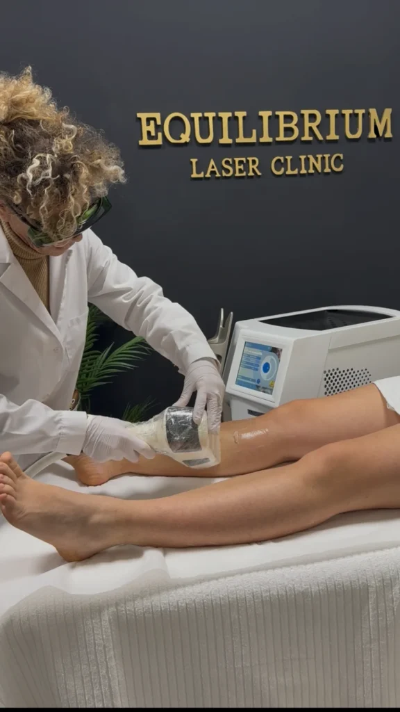 Trattamento di epilazione laser sulle gambe presso Equilibrium Laser Clinic a San Marino e Rimini